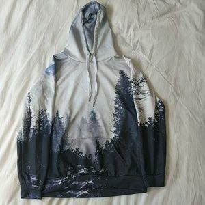 Forest-print Hoodie